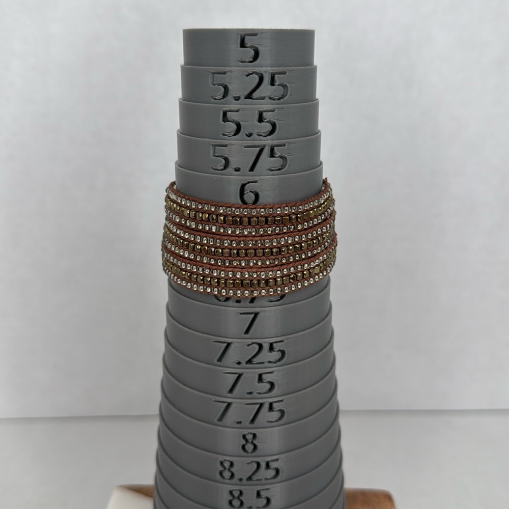 Gap Brown and gray beaded wrap bracelet - Picture 6 of 6